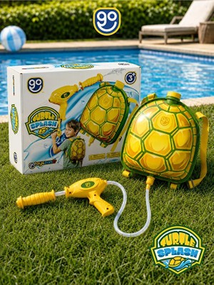 Go Toys Turtle Splash Su Çantası 1400ML - Su Tabancası Çantalı Oyuncak