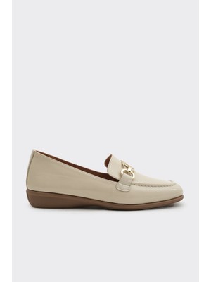 Derinet Tokalı Hakiki Deri Kadın Loafer