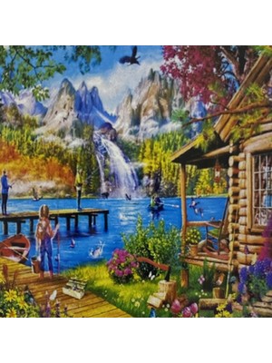 Elegantshop 5d Yapışan Boncuk Mozaik Tablo 40*50 cm S29