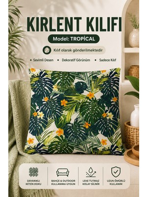 Tropical - Yumuşacık Kırlent Kılıfı