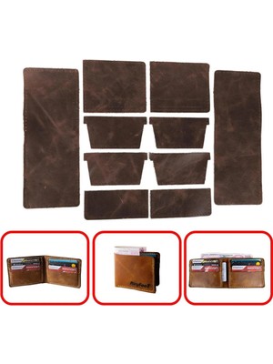 St. Morritz Kendin Yap Hazır Kesim Bifold Yatay 8 Kartlıklı Erkek Cüzdan