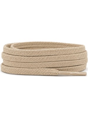 Hapshoe 80 cm Vizon 5 mm Yassı Mumlu Ayakkabı Bağcığı