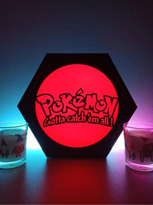 St. Morritz Pokemon Logo Masaüstü Dekoratif Lamba