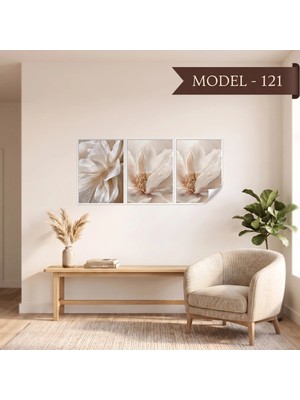 Akıllı Kağıt Statik Tutunma Özellikli Tablo - Poster Çiçek (Model- 121)