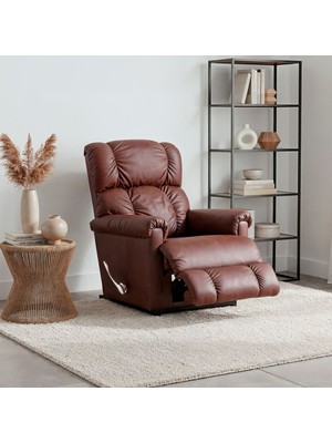 Yatsan La-Z-Boy Pinnacle Leather Madras Chestnut Sallanır TV Koltuğu