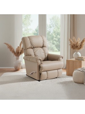 Yatsan La-Z-Boy Pinnacle Leather Madras Mushroom Sallanır TV Koltuğu
