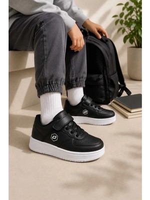 Slipcat Unisex Çocuk Cırt Cırtlı, Konforlu, Hafif, Şık, Modern Tasarım, Günlük Sneaker Spor Ayakkabı