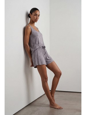 Hays Kadın Viskoz Kalın Askılı Atlet Şortlu Pijama Takımı
