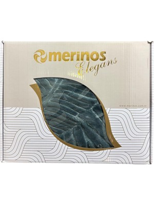 Merinos Tek Kişilik Elegans Embos Kutulu Battaniye 160 x 220