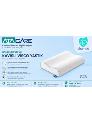 Atacare Boyun Destekli Kavisli Yastık Visko