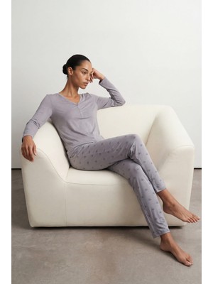 Hays Kadın Viskoz Uzun Kollu Pijama Takımı