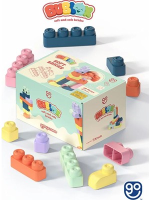 Go Toys Yumuşak Yapı Blokları 48 Prc - Bublox Soft Bricks - Yumuşak Yapı Blokları