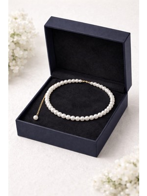 Yağmur Kadın Inci Kolye Choker ve Ayarlanabilir Gerdanlık Düğün Nikah Balayı Gelinlik Aksesuar Takı Sevgililer Günü Anneler Günü Yılbaşı Yeni Yıl Doğumgünü Hediye Inci Kolye