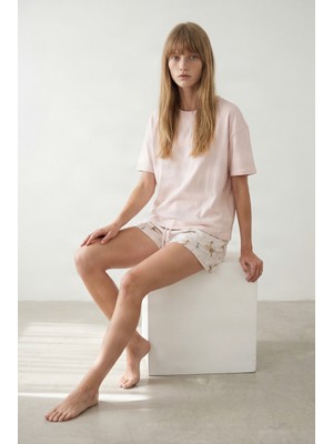 Hays Kadın Pamuklu Kısa Kollu Şortlu Pijama Takımı