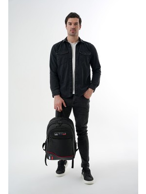 U.S. Polo Assn. Unisex Şık Çok Gözlü Sırt Çantası