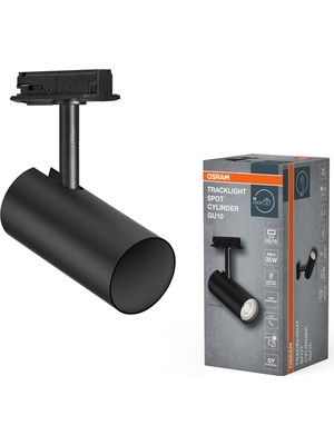 Osram GU10 Duy Uyumlu Siyah Ray Spot Armatür IP20 Iç Mekan