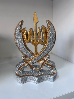 Noktart Allah Yazılı Hilal Biblo