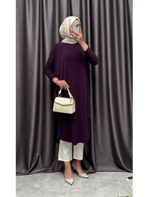 Yanları Yırtmaçlı Sandy Tunik