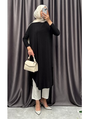 Yanları Yırtmaçlı Sandy Tunik