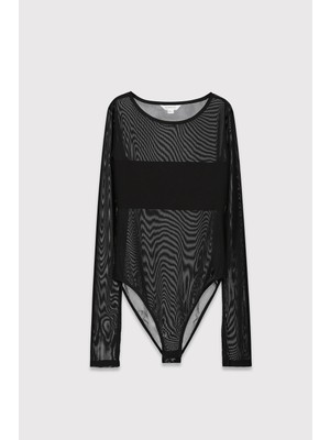 Babokah Transparan Tül Body