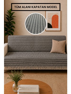Gizo Home Ars | Pamuklu Kaymaz Yıkanabilir Çok Amaçlı Bohem Koltuk Örtüsü Tekli&ikili&üçlü 180X210 Çekyat Örtüsü, Berjer Örtüsü, Koltuk Şalı