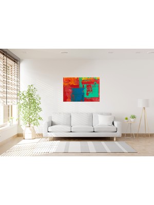 Tablo Trendi Rengarenk Popart Kanvas Tablo 0733