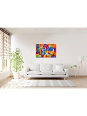 Tablo Trendi Rengarenk Popart Kanvas Tablo 0968
