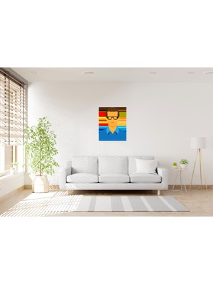 Tablo Trendi Rengarenk Popart Kanvas Tablo 0079