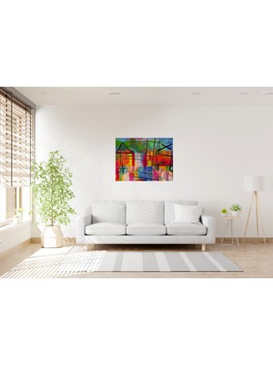 Tablo Trendi Rengarenk Popart Kanvas Tablo 0786