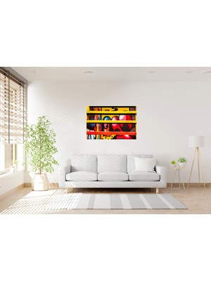 Tablo Trendi Rengarenk Popart Kanvas Tablo 1159