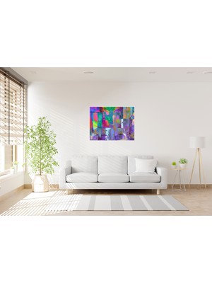 Tablo Trendi Rengarenk Popart Kanvas Tablo 0758