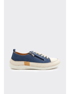 Derinet Günlük Hakiki Deri Kadın Sneaker