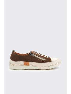 Derinet Günlük Hakiki Deri Kadın Sneaker