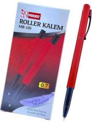 Mikasso MR-105 Roller Kalem Kirmizi 0.7mm - 12 Adet Kırmızı