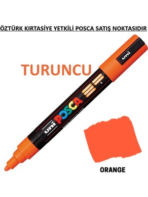 Mikasso Posca Turuncu Marker Pc-5m (1.8-2.5mm) Poska PC5M Pc - 5m Çok Renkli Tehlikeli Değil