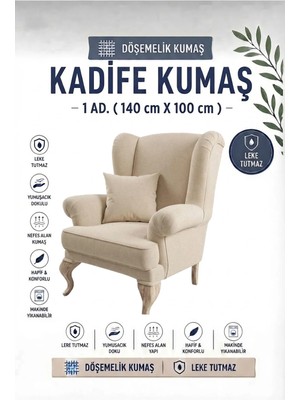 Nisahometeks Kadife Döşemelik Kumaş 1 Adet (140X100 Cm)