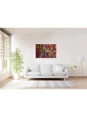 Tablo Trendi Rengarenk Popart Kanvas Tablo 0879