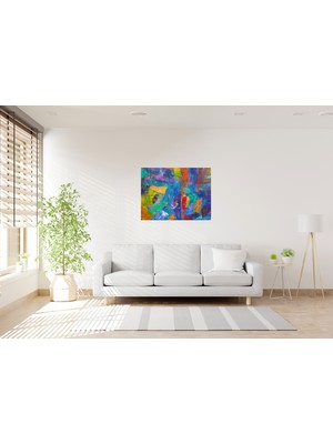 Tablo Trendi Rengarenk Popart Kanvas Tablo 0766