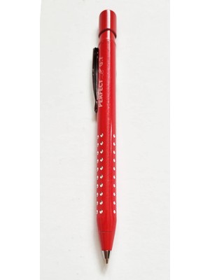 Mikasso Metal Üçgen Grip Perfect Silgili 07 Uçlu Kalem - 1 Adet Kırmızı Kırmızı