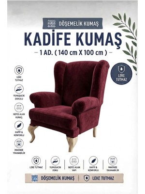 Nisahometeks Kadife Döşemelik Kumaş 1 Adet (140X100 Cm)