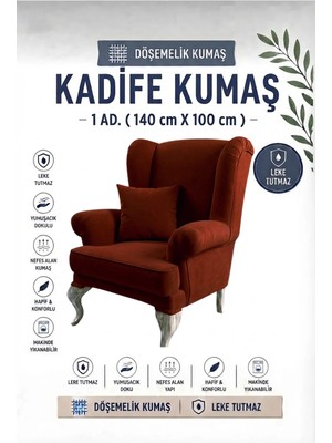 Nisahometeks Kadife Döşemelik Kumaş 1 Adet (140X100 Cm)