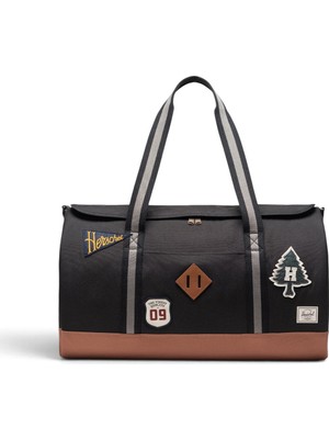 Herschel Heritage Duffle  Su Itici Kumaş Seyahat ve Spor Çantası, 40 L Uniseks Siyah Çanta - 11385