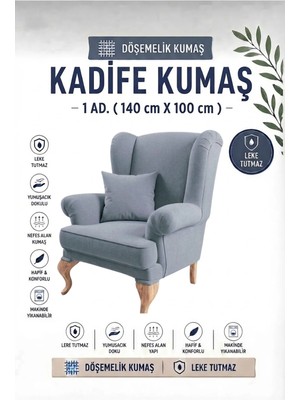 Nisahometeks Kadife Döşemelik Kumaş 1 Adet (140X100 Cm)