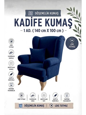Nisahometeks Kadife Döşemelik Kumaş 1 Adet (140X100 Cm)