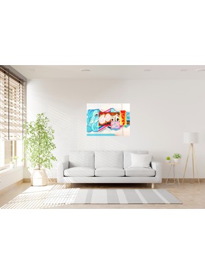 Tablo Trendi Rengarenk Popart Kanvas Tablo 1158