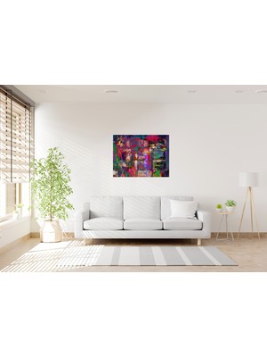 Tablo Trendi Rengarenk Popart Kanvas Tablo 0775