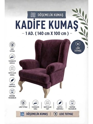 Nisahometeks Kadife Döşemelik Kumaş 1 Adet (140X100 Cm)
