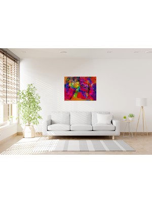 Tablo Trendi Rengarenk Popart Kanvas Tablo 0783