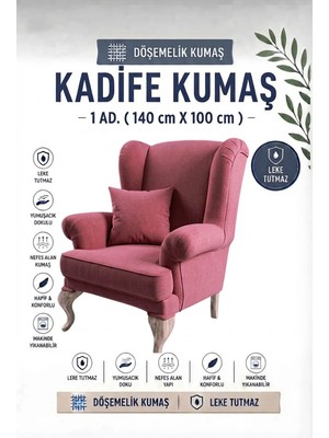 Nisahometeks Kadife Döşemelik Kumaş 1 Adet (140X100 Cm)