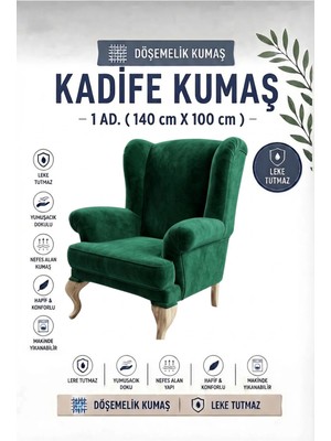 Nisahometeks Kadife Döşemelik Kumaş 1 Adet (140X100 Cm)